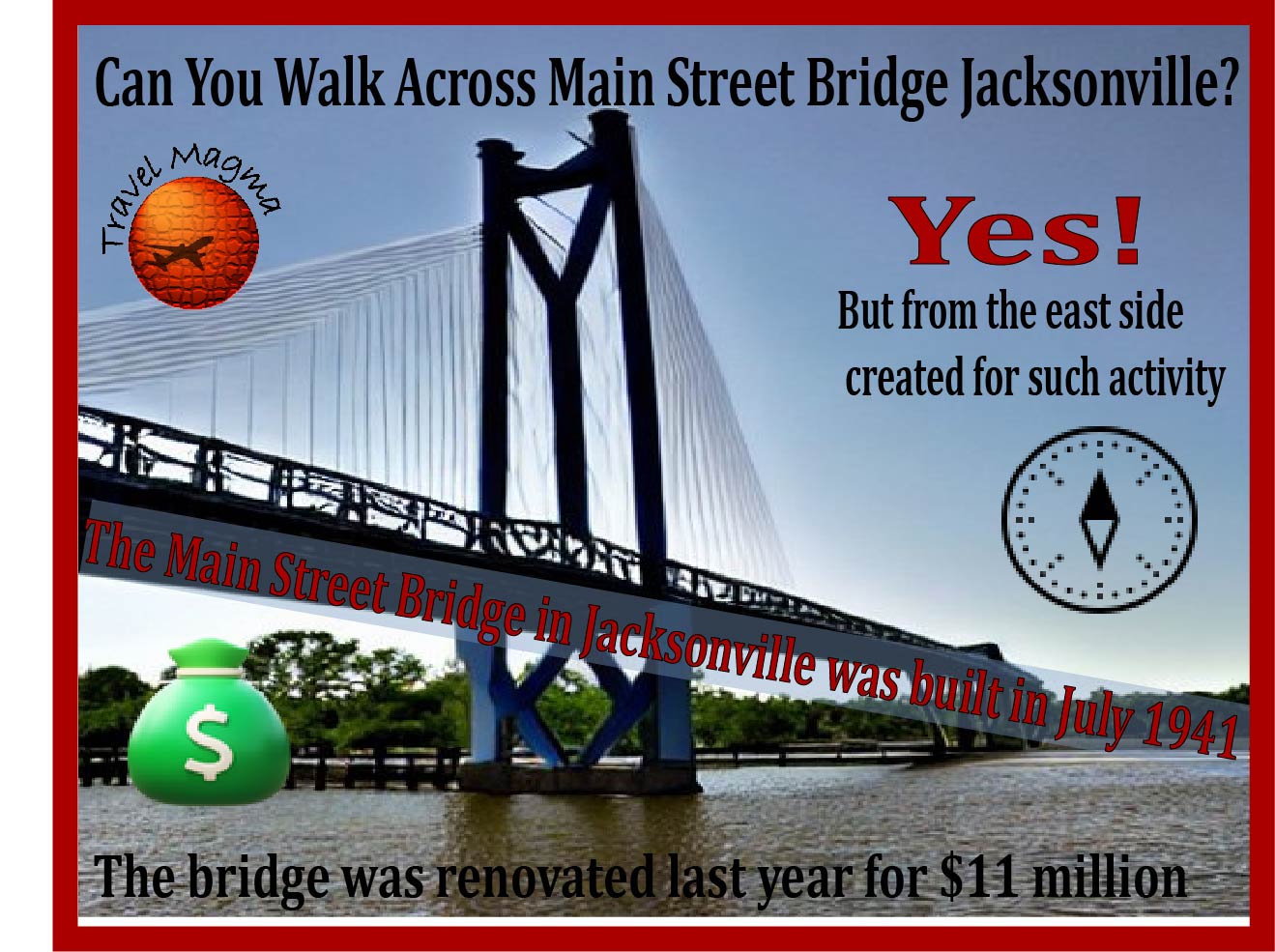 Can You Walk Across Main Street Bridge Jacksonville?