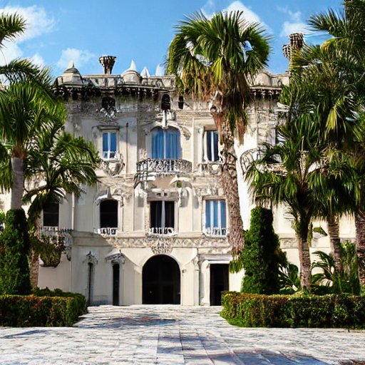 Villa Vizcaya castle florida