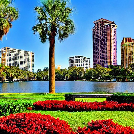 Lake Eola Park Orlando Florida