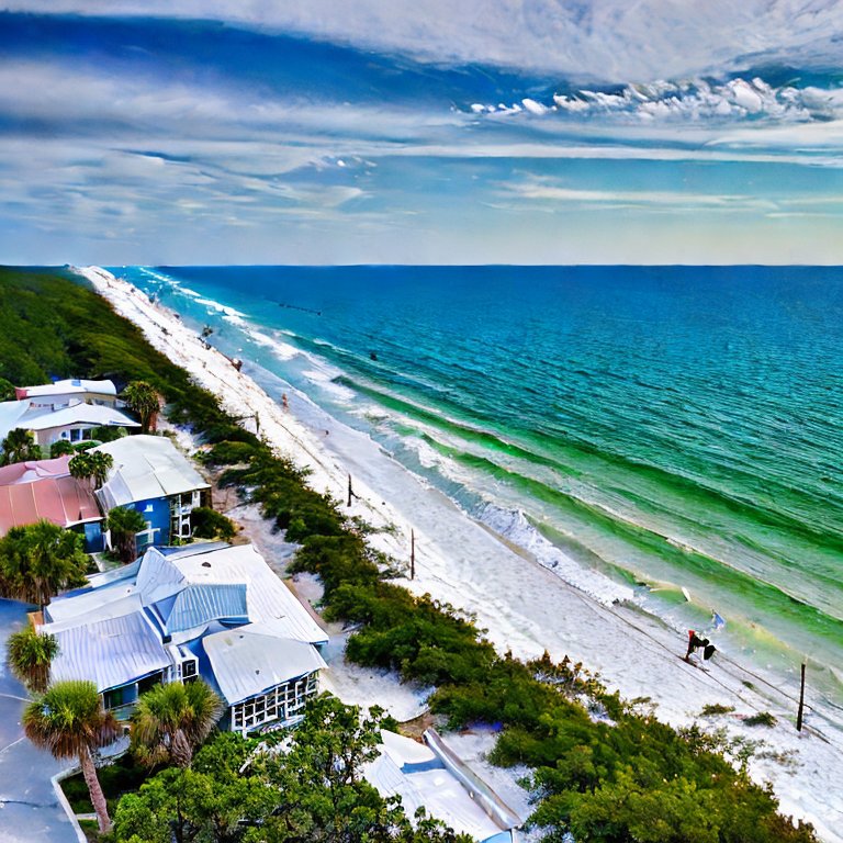 What is Seagrove Beach known for?
