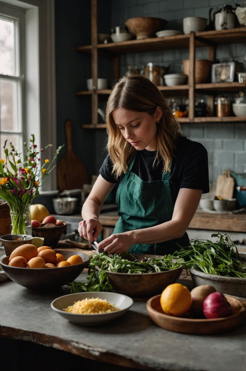 designing a meal celebration around strictly seasonal spring ingredients