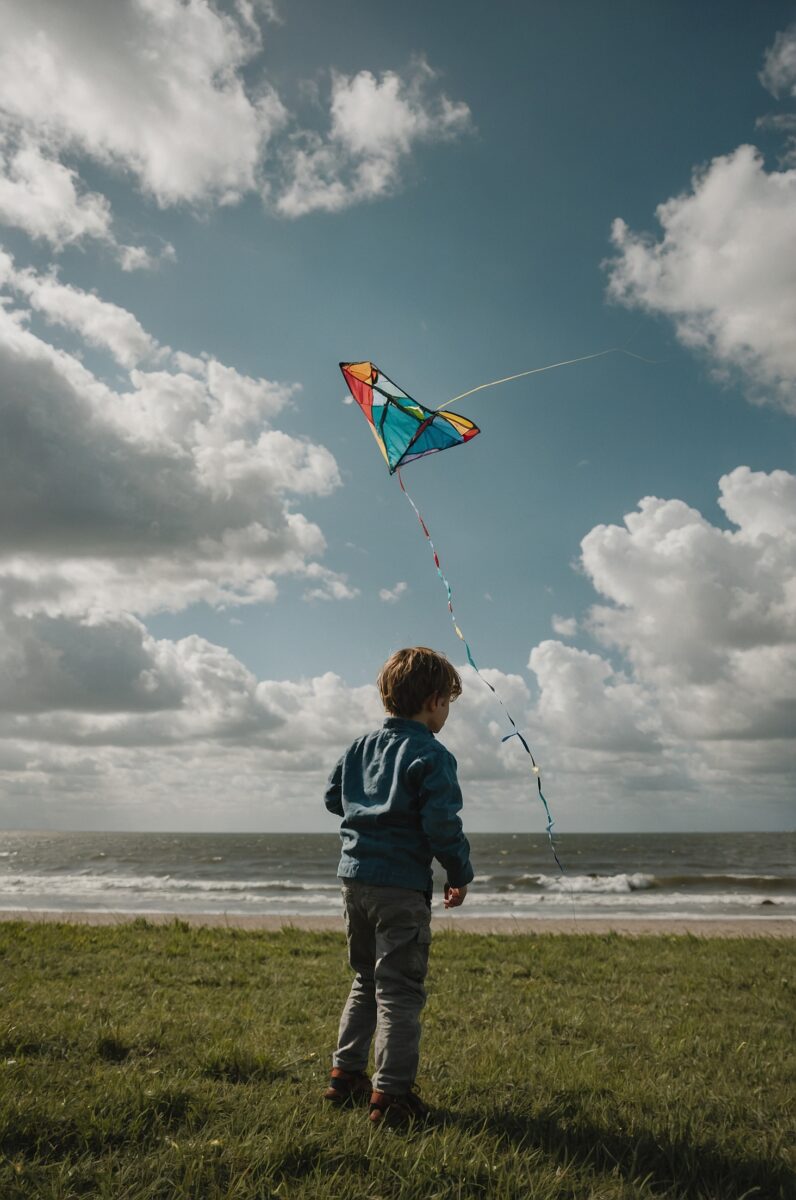 fly a kite on a breezy day
