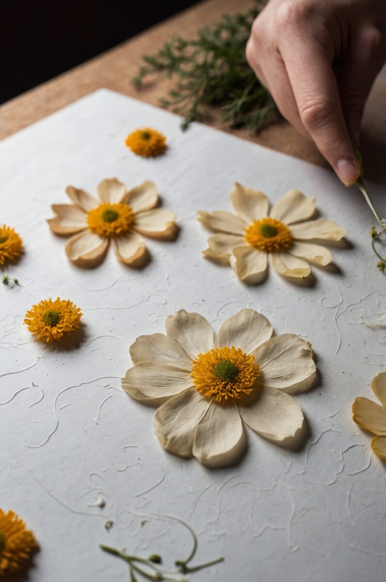 creating pressed flower art
