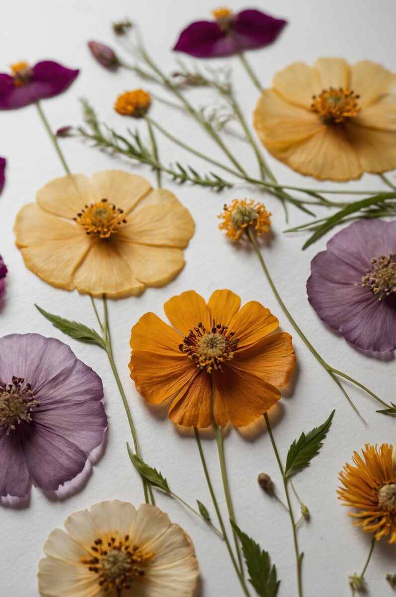 creating pressed flower art