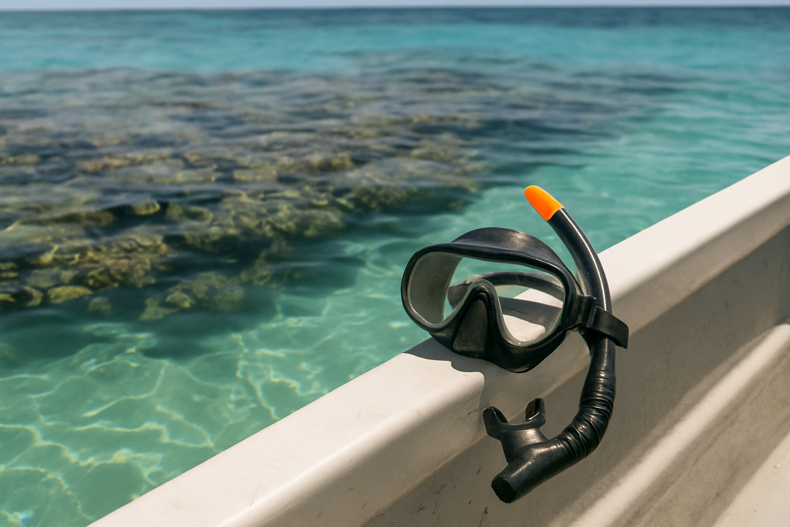 Shallow reef, clear water — where the snorkelling chapter lives